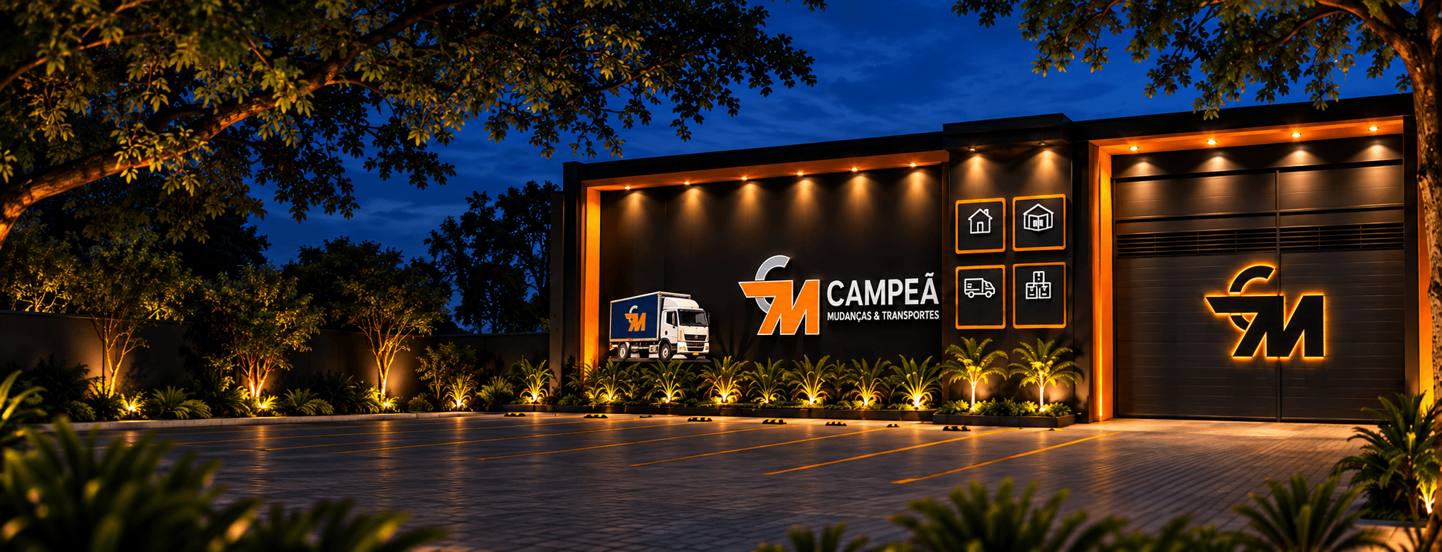 Fachada da Campeã Mudanças em Fortaleza